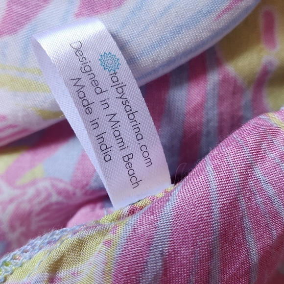 Taj by Sabrina Crippa - Multi-colored Zebra/plant print dress - (L) - Picture 7 of 9